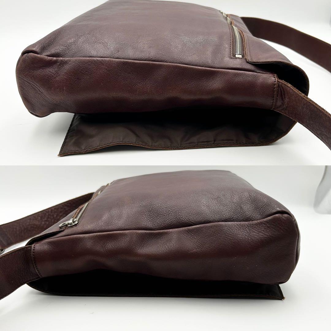 希少✨ ジャンポールゴルチエ メッセンジャーバッグ 斜め掛け A4収納可 レザー