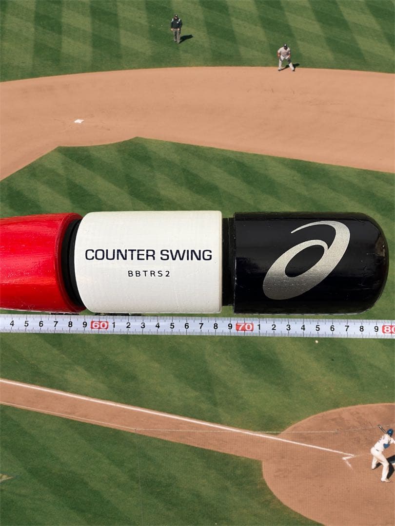 【美品】アシックス カウンタースイング BBTRS2 トレーニングバット
