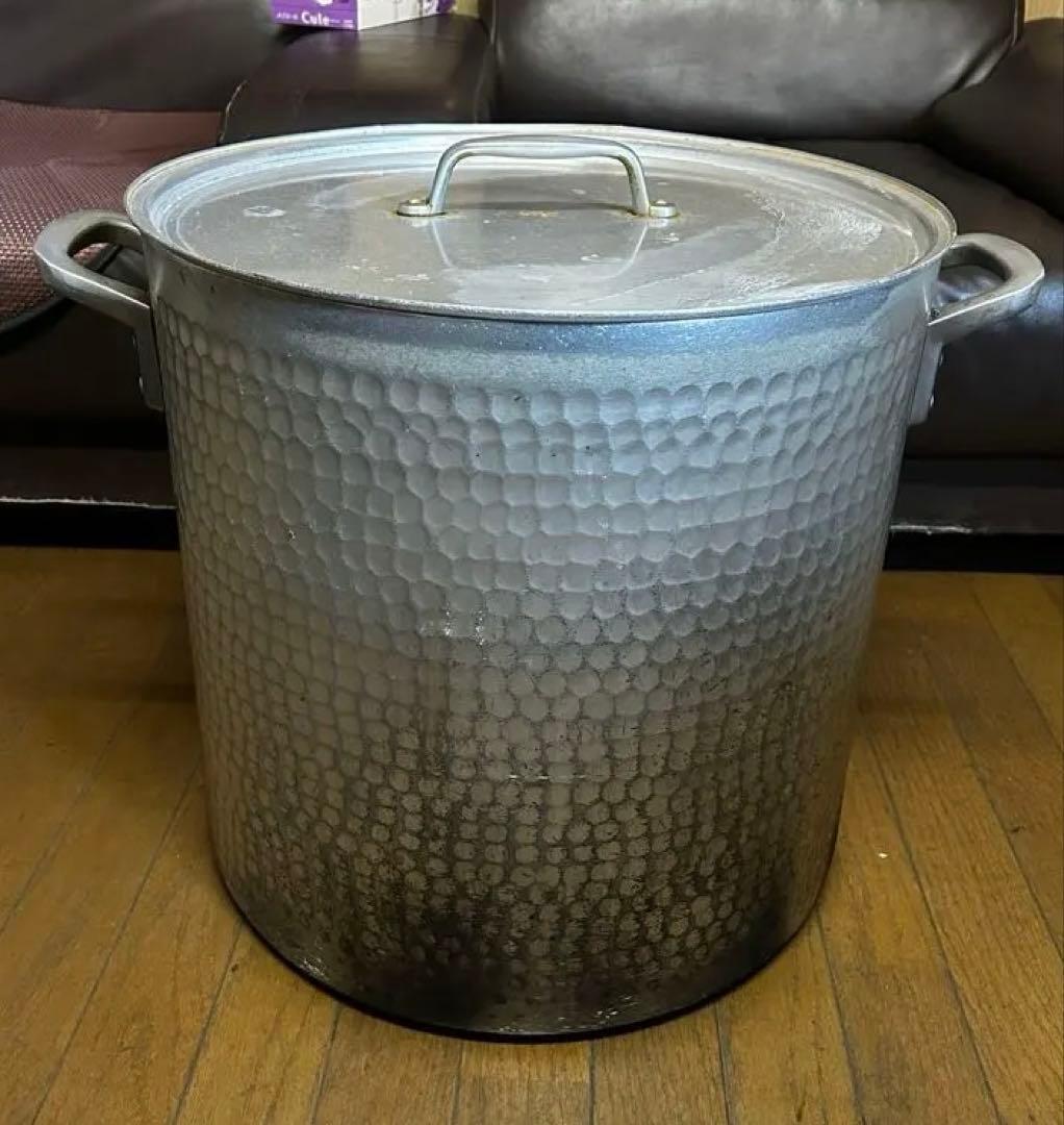 アルミ　両手深型鍋　寸胴鍋　SS 45cm 業務用　蓋付き