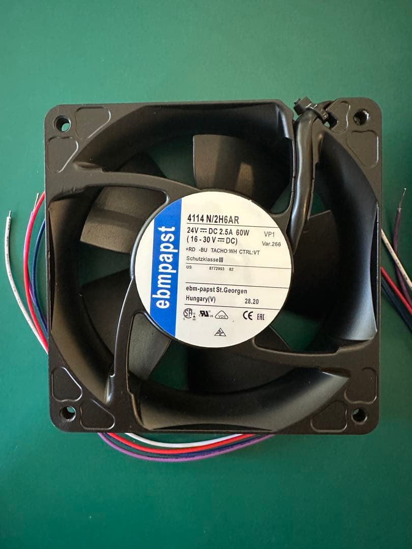 ebm-papst 4114 N/2H24AR DCファン 2個セット