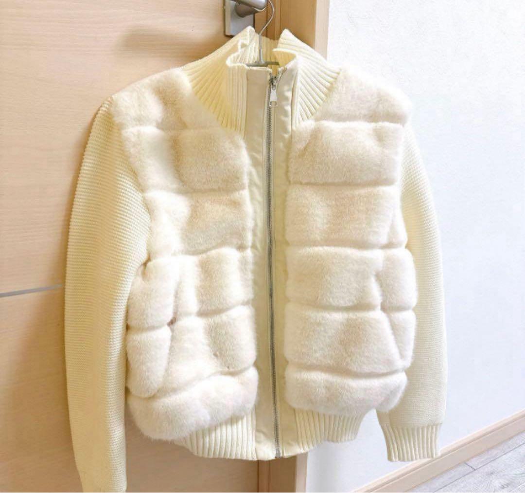 翌日配送　ダウンコート　エコファーダウンジャンパー　ダウン　新品