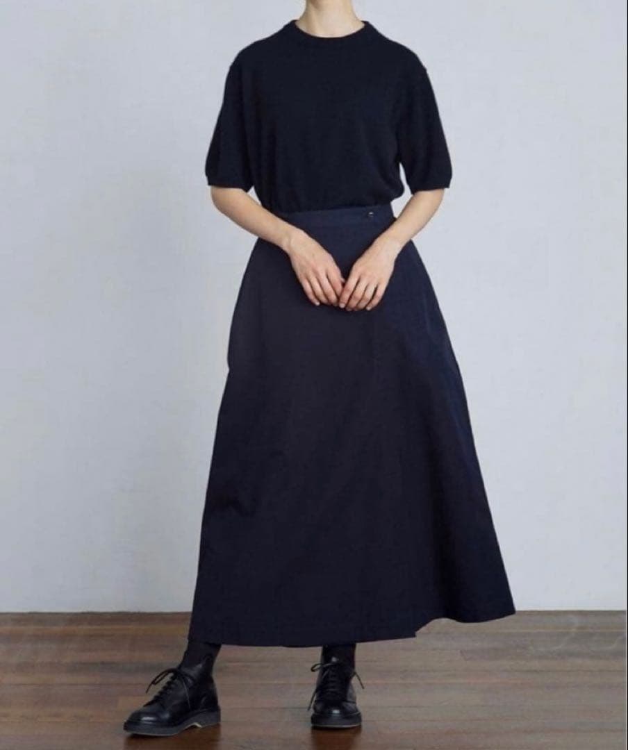 ARTS&SCIENCE スカート コットンシルク ブラック