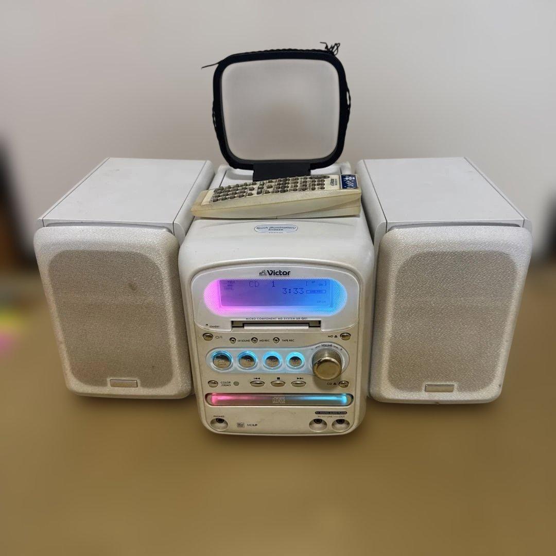 MD CDミニコンポ Victor UX-Q1-W『説明書付き』