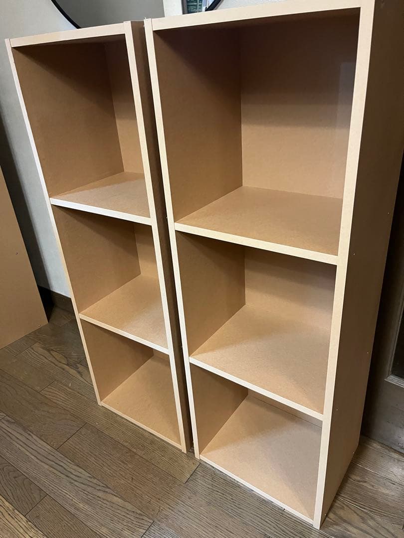 ① 無印良品　パルプボードボックス　3段　2個セット