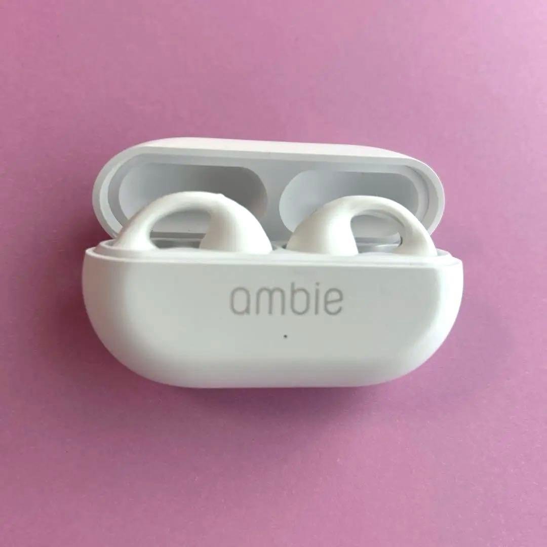 ambie ワイヤレスイヤホン ホワイト　超美品です