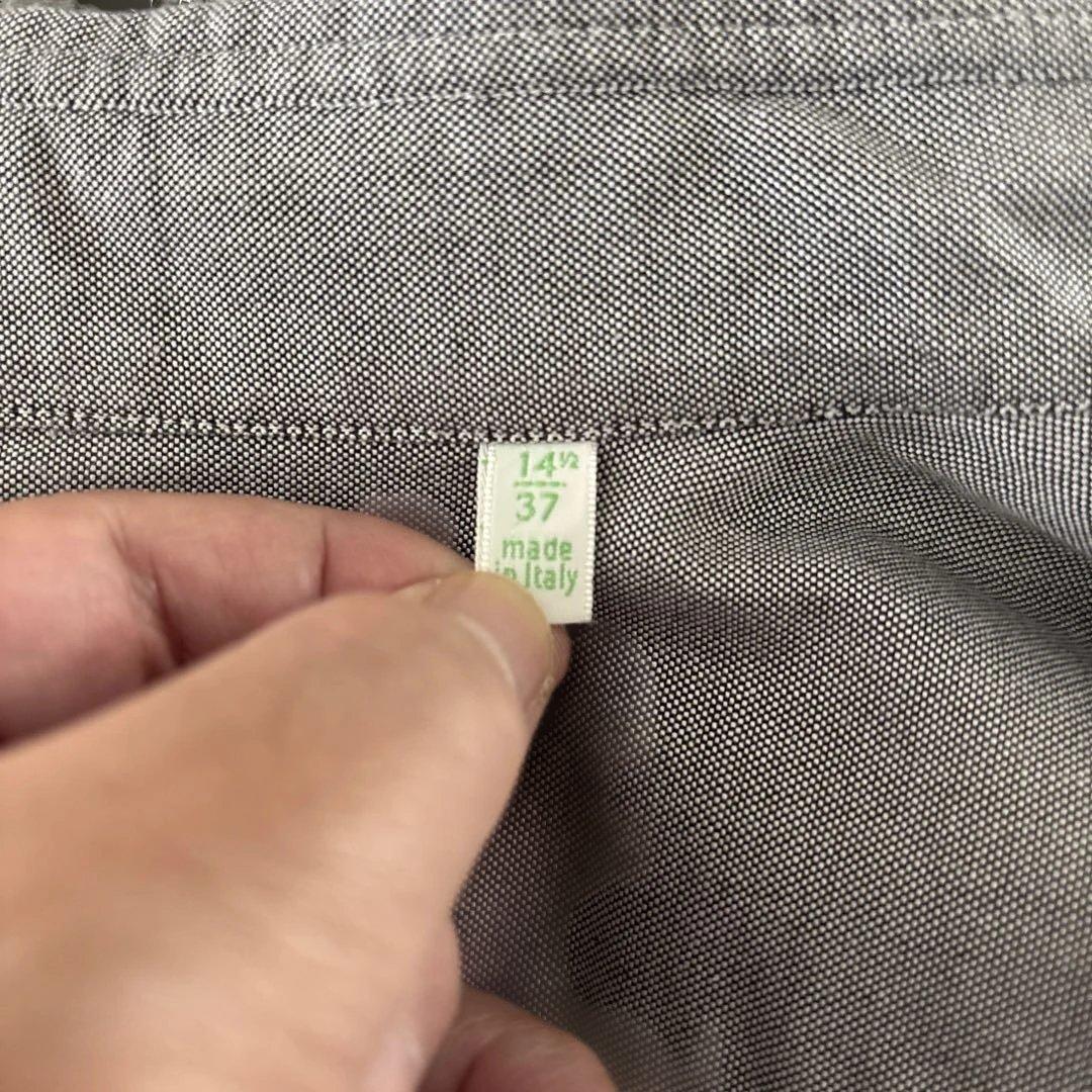 ノブ／フィナモレ／コットンシャツ／オックスフォード／ブルー