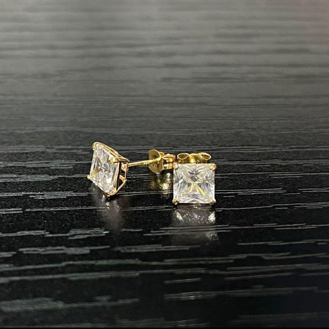 AVALANCHE(アバランチ) 14Kイエローゴールド ピアス スクエア5mm