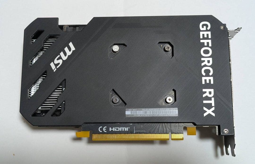 グラフィックボード・グラボ・ビデオカード MSI GeForce RTX 4060 VENTUS 2X BLACK