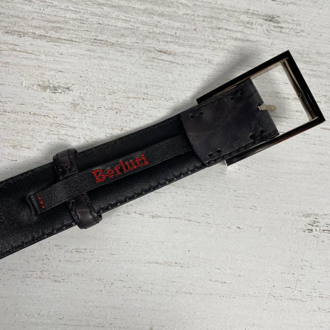 美品 ベルルッティ Berluti ベルト 本革 中古 正規品 サイズ90/36