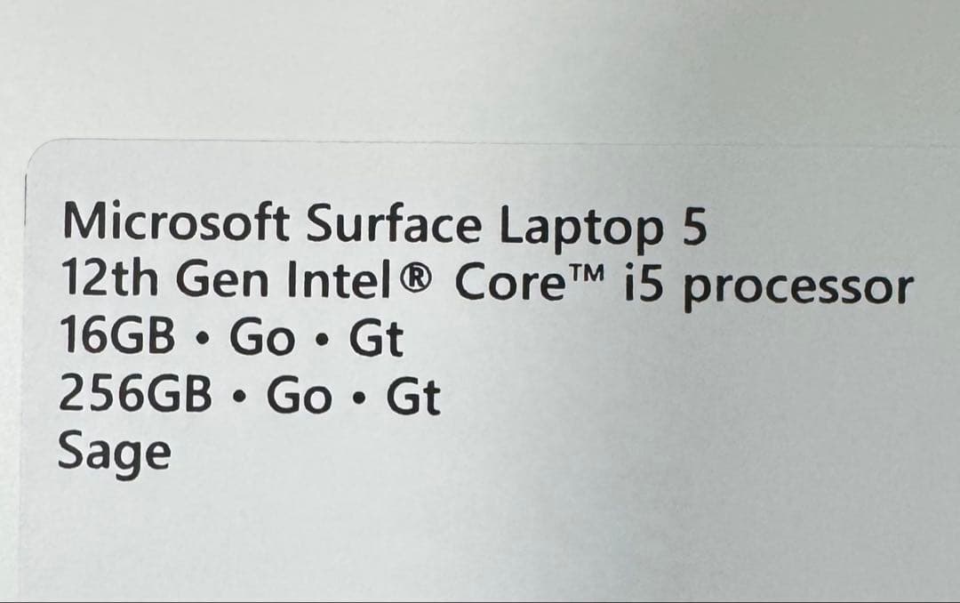 Microsoft Surface Laptop 5 セージ 13.5インチ