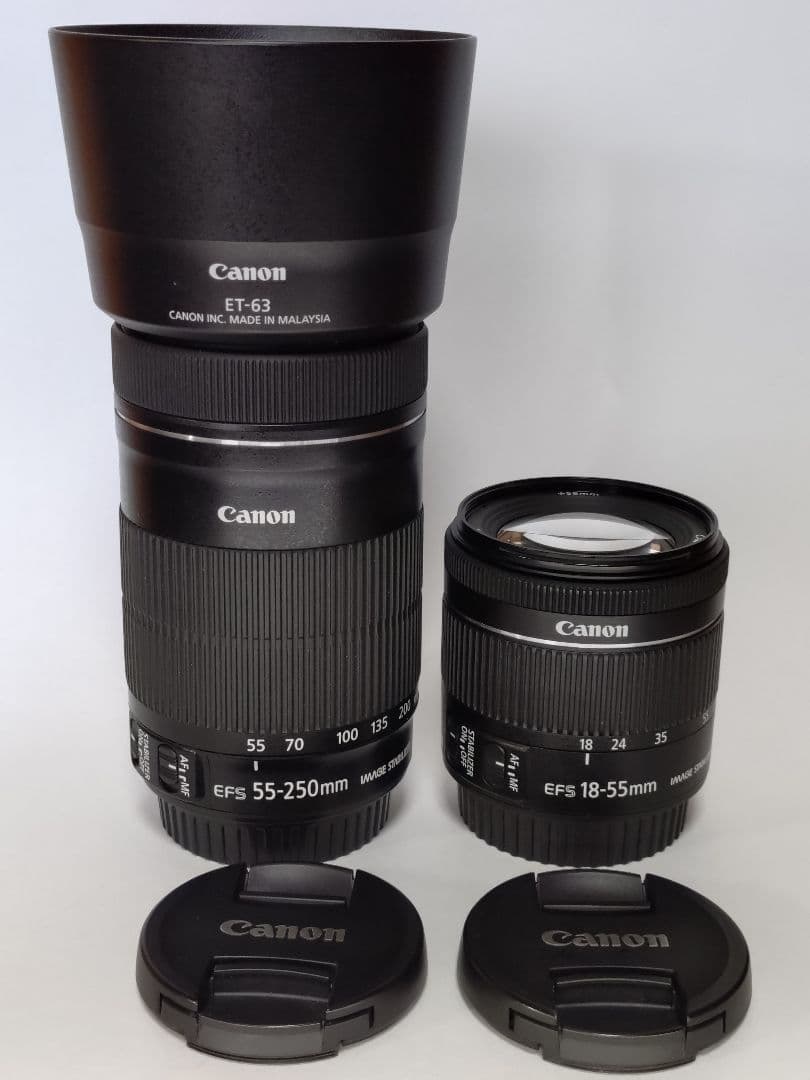 Canon EF-S55-250mmSTM& EF-S18-55mmSTMセット