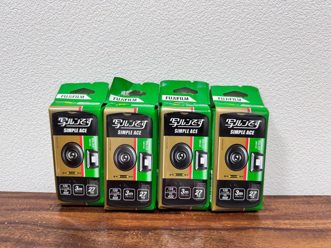 FUJIFILM 写ルンです シンプルエース 27枚撮り　4個セット