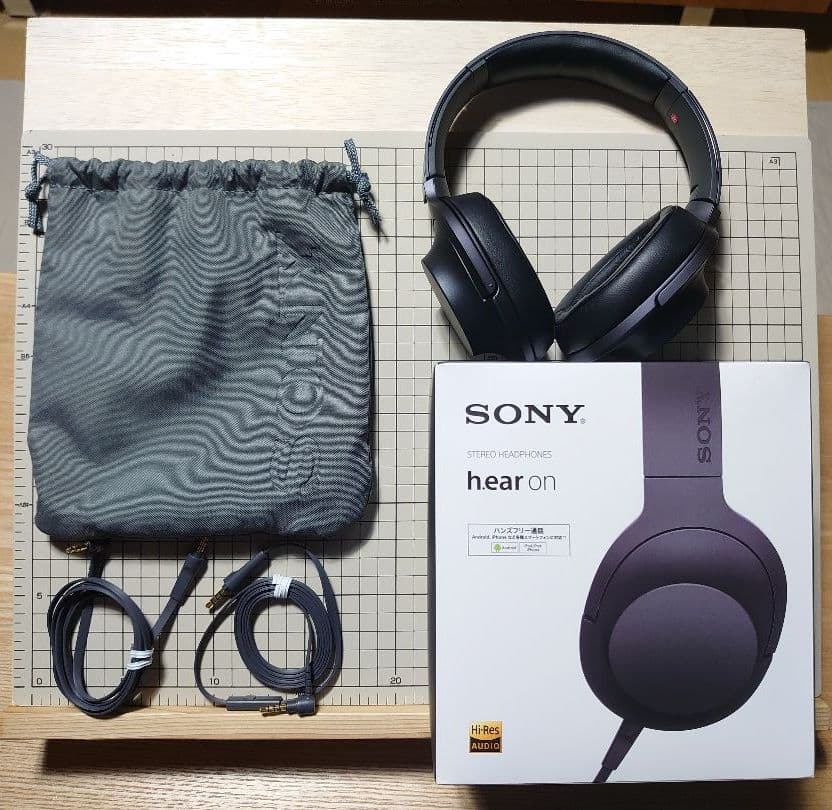 【値引き】美品 SONY h.ear MDR-100A(B) ヘッドホン