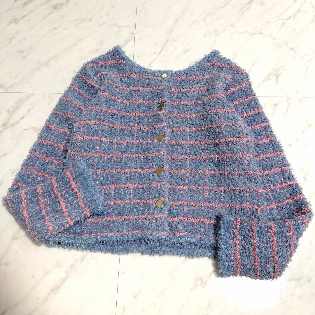 【未使用】完売品✨アナイ フロッシュ ツイード 2WAY カーディガン 金ボタン