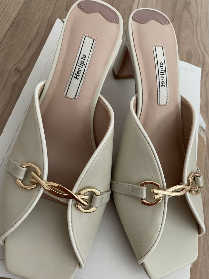 【新品】Bit Square-Toe Mules 38サイズ