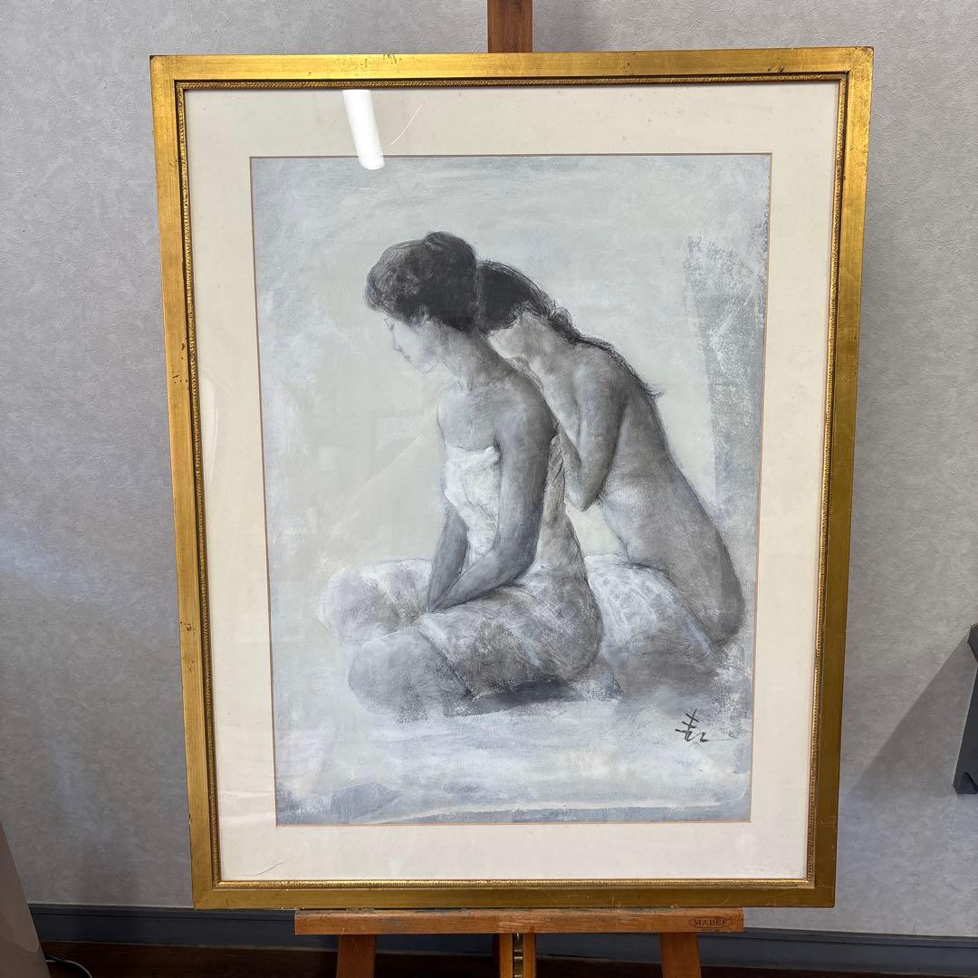 画家　串田都美雄氏　人物画