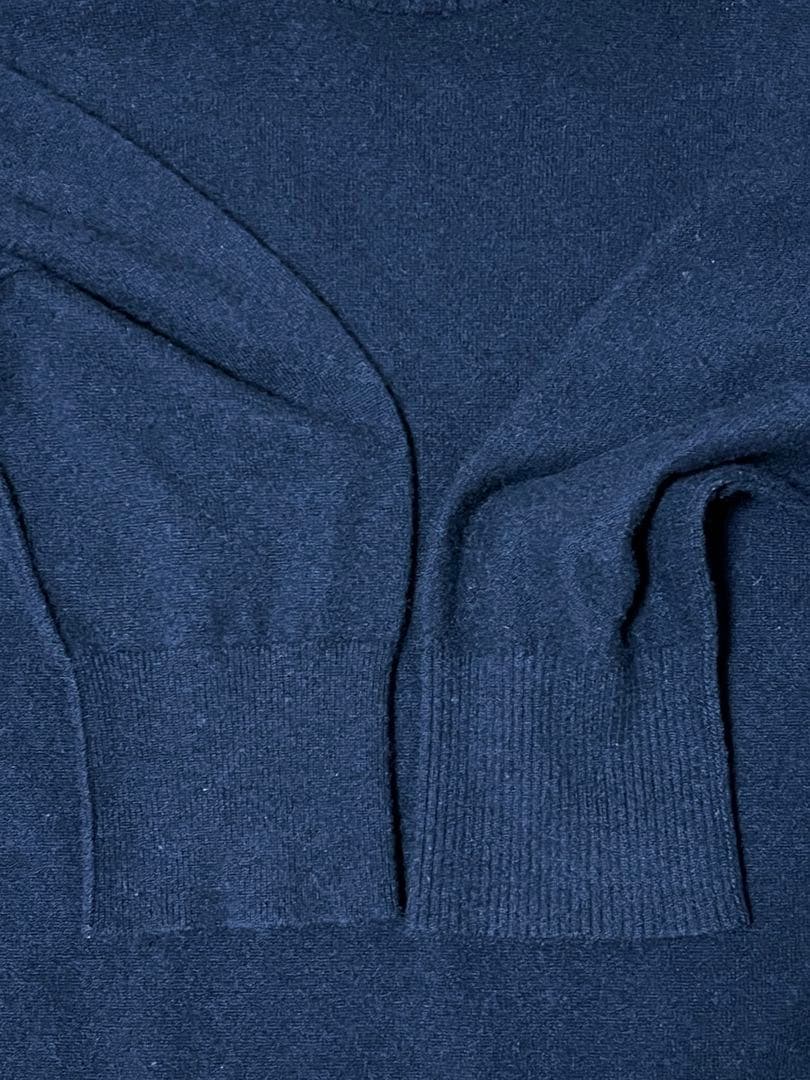 ユニクロ×アニヤハインドマーチ カシミヤハイネックセーター ネイビーXL