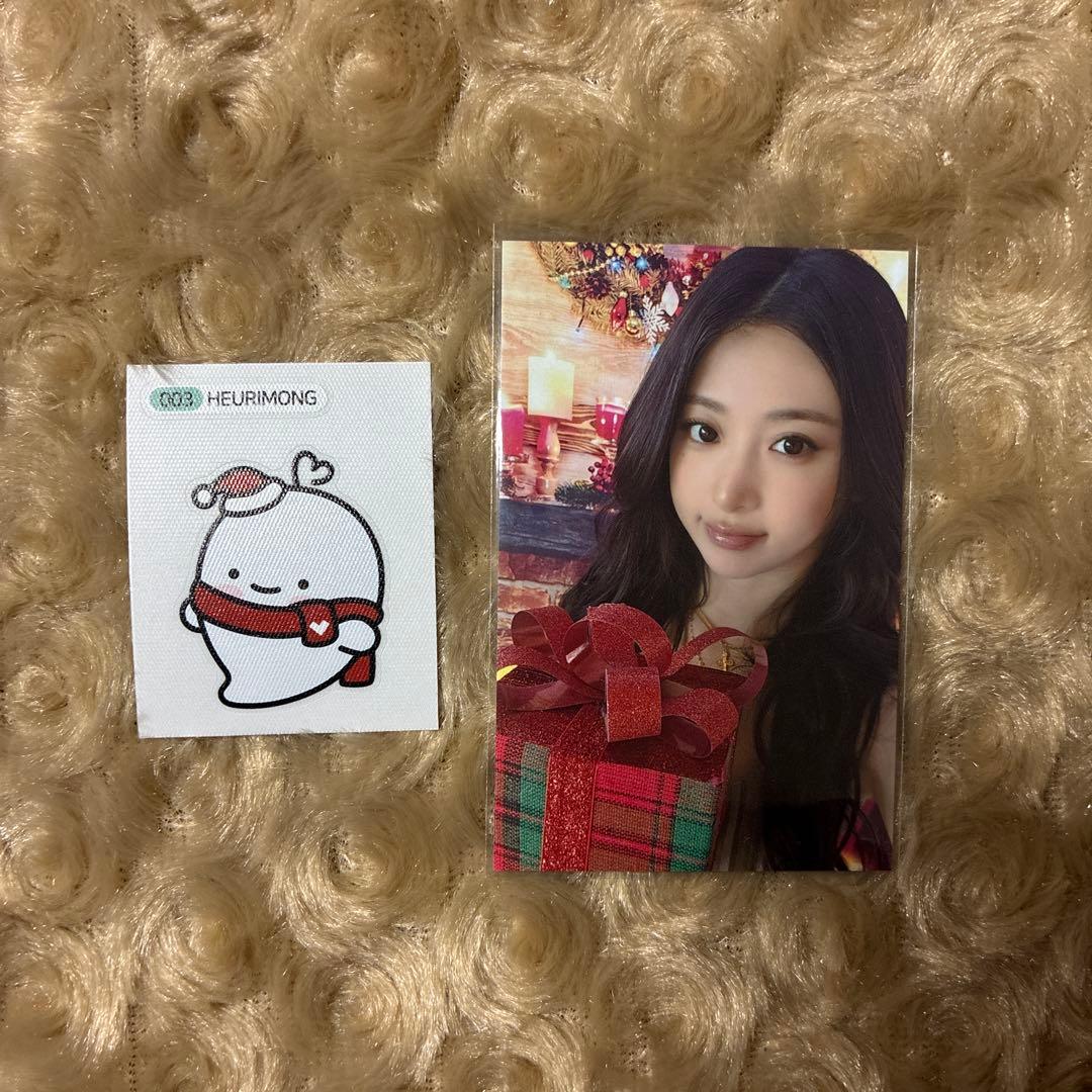 LE SSERAFIM ユンジン サノク クリスマス トレカ ステッカー