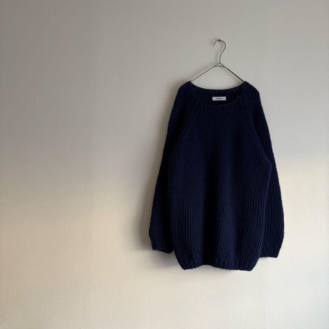 マイアミベーシック ウール ベーシック セーター ローゲージ ラグランスリーブ