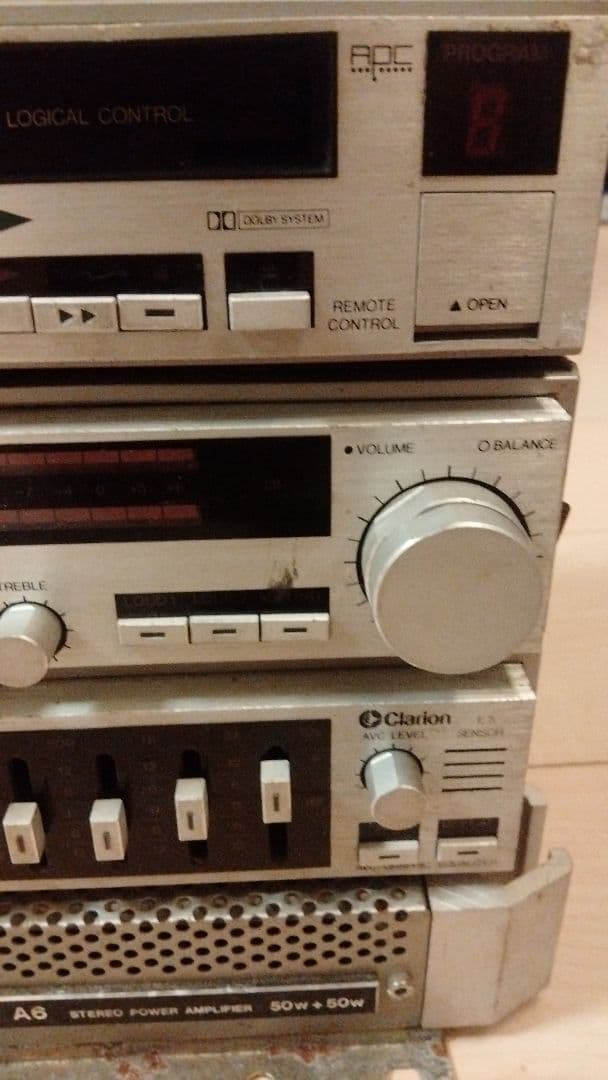 Clarion 当時物 カーオーディオ 動作未確認シャンク