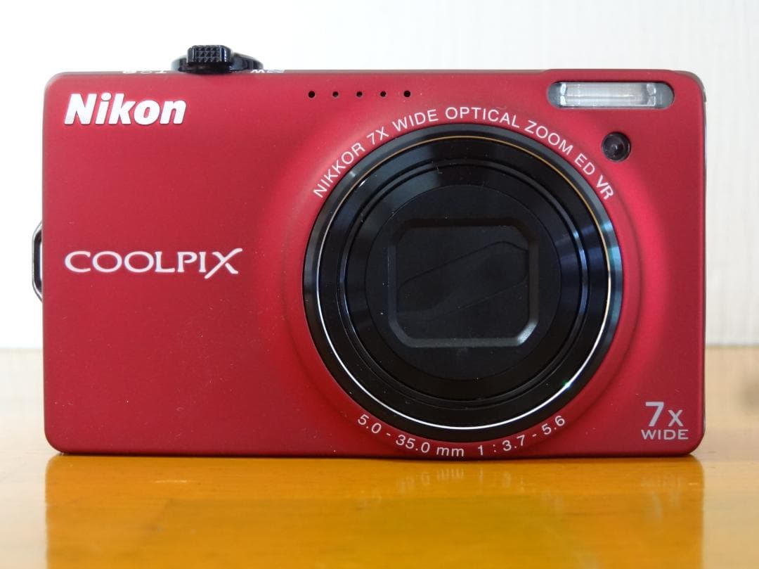 Nikon COOLPIX S6000 レッド　コンパクトデジタルカメラ