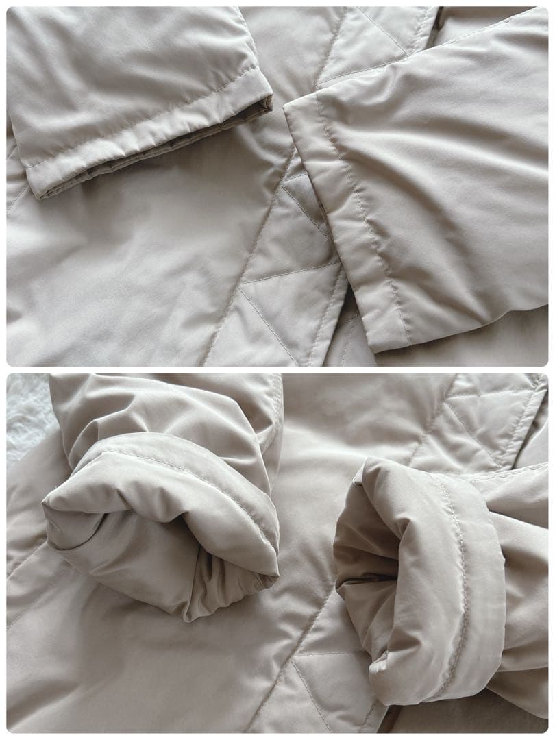 大きいLサイズ✨マックスマーラ★ラビットファー ダウンコート ピンクベージュ