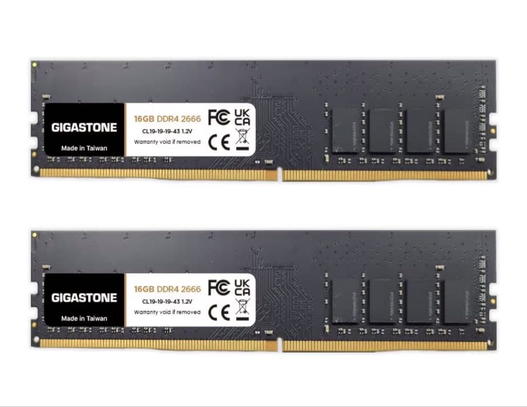 n*i様 GIGASTONE32GB(16GB x2) DDR4 2666MHz