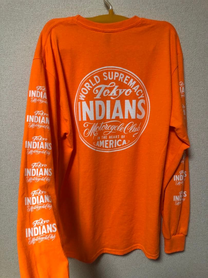 東京インディアンズ　ロンT オレンジ　L