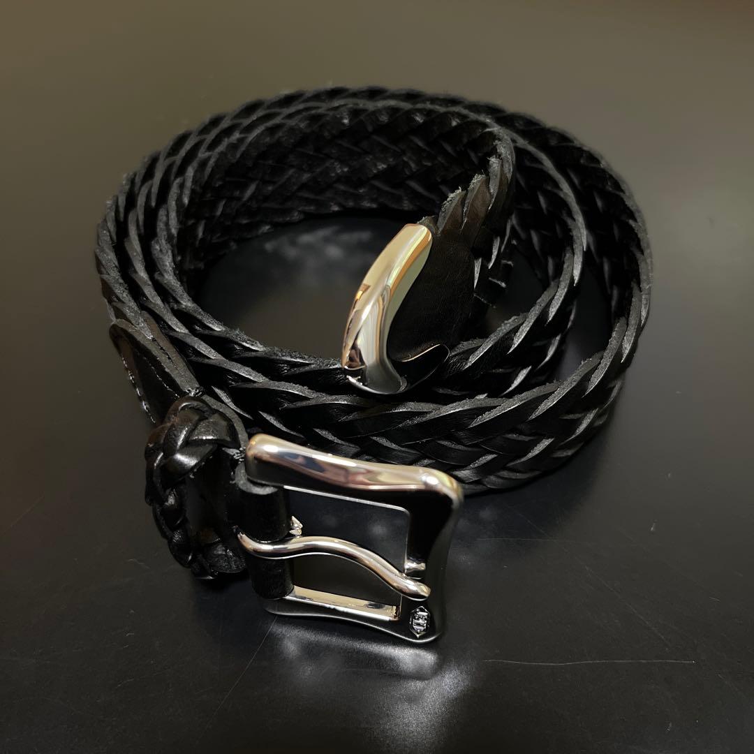 m*u様 J&M davidsonメッシュベルト ブラック 34 85