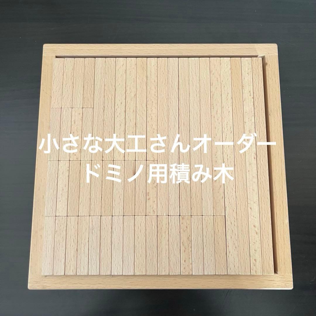 ⑤積み木　ドミノ　小さな大工さん　50mm 5cm 基尺