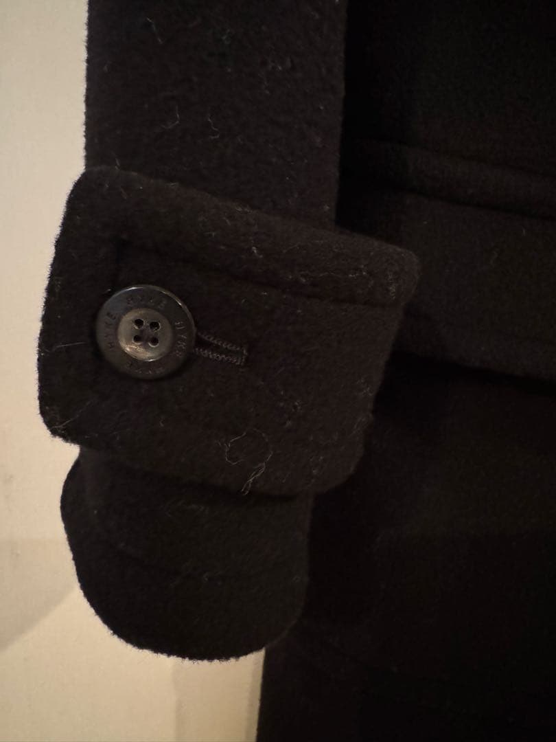 HYKE ブラック ダッフルコート S