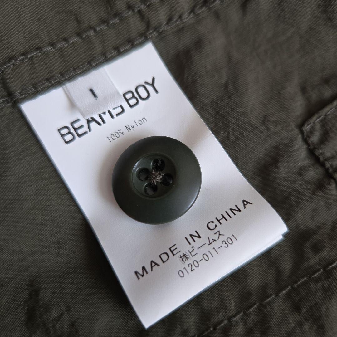 BEAMS BOY/ ナイロンミリタリージャケット オリーブ