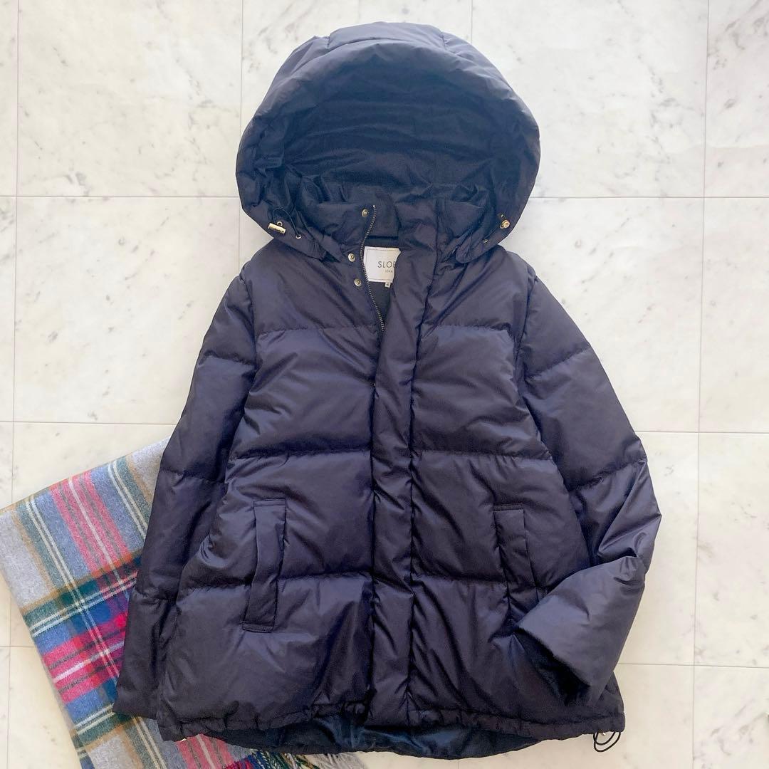 美品　スローブイエナ　ショートダウンコート　ダウンジャケット　40 ブラック