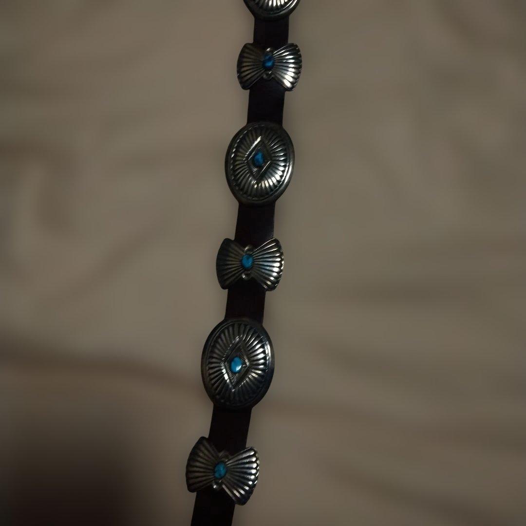 平屋ナバホ族　コンチョベルト 12連　希少