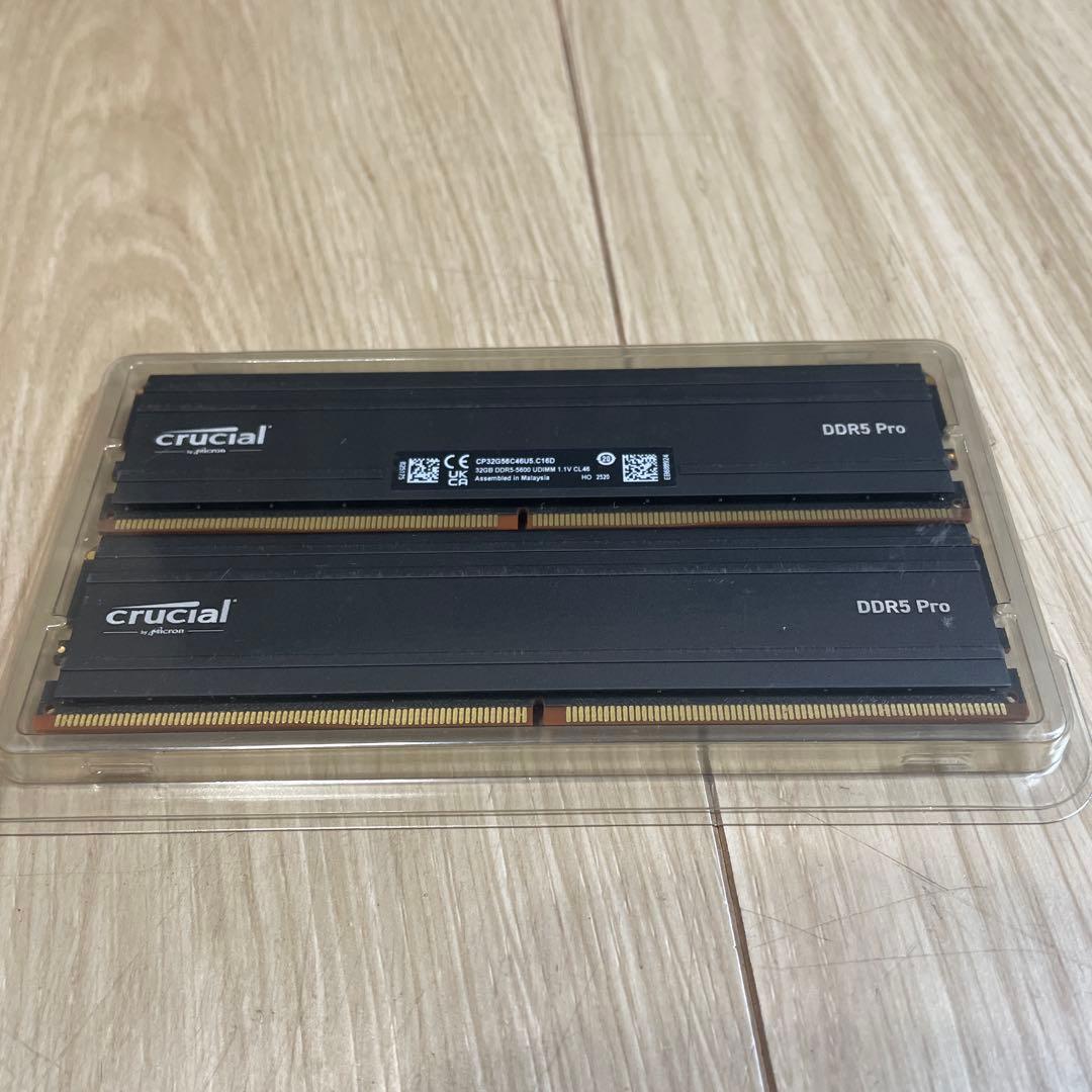Crucial PRO デスクトップ用メモリ 32GBx2枚 DDR5-5600