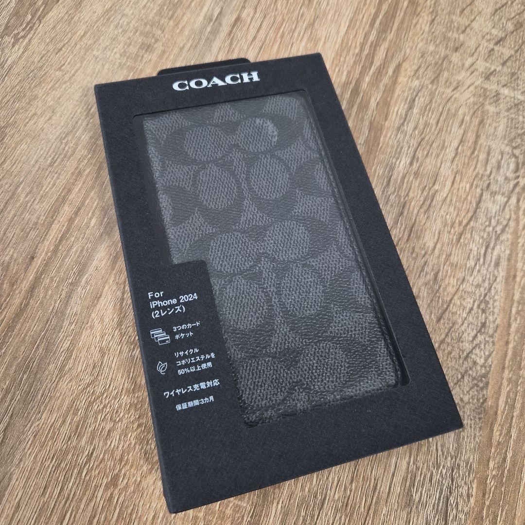 iPhone16 コーチ（R）ブックタイプケース