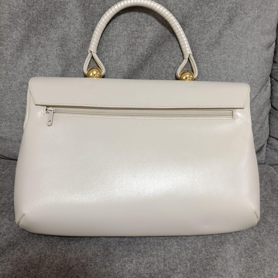 濱野　アイボリー　フォーマル　ハンドバッグ