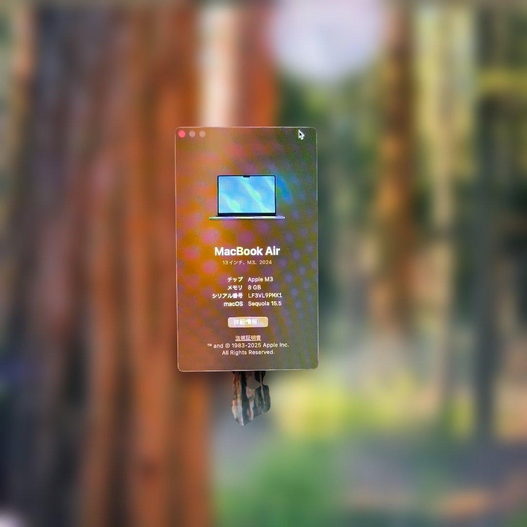 MacBook Air 13インチ M3 メモリ 8g 256gb us おまけ