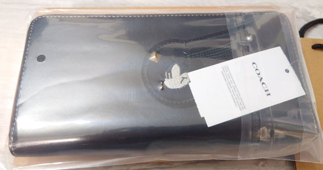 新品 COACH コーチ長財布 ミッキーマウスコラボ ワッペン