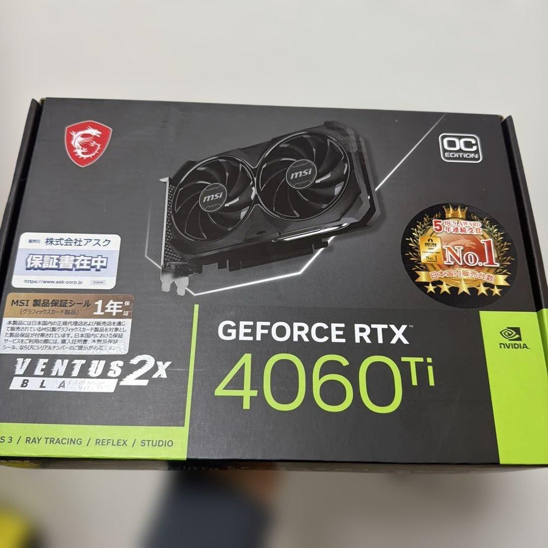 MSI GEFORCE RTX 4060Ti OCエディション ジャンク品
