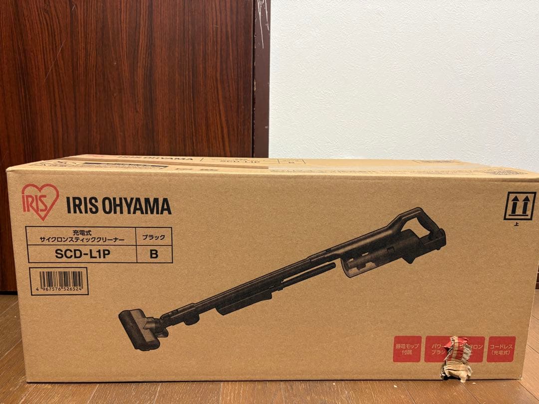 IRIS OHYAMA スティッククリーナー SCD-L1P ブラック
