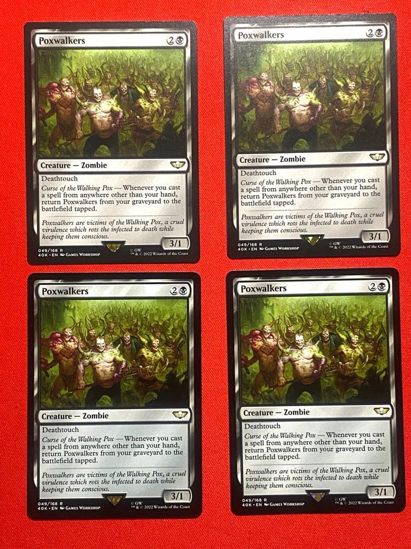 MTG ポクスウォーカー/Poxwalkers 40K 英語版 4枚セット