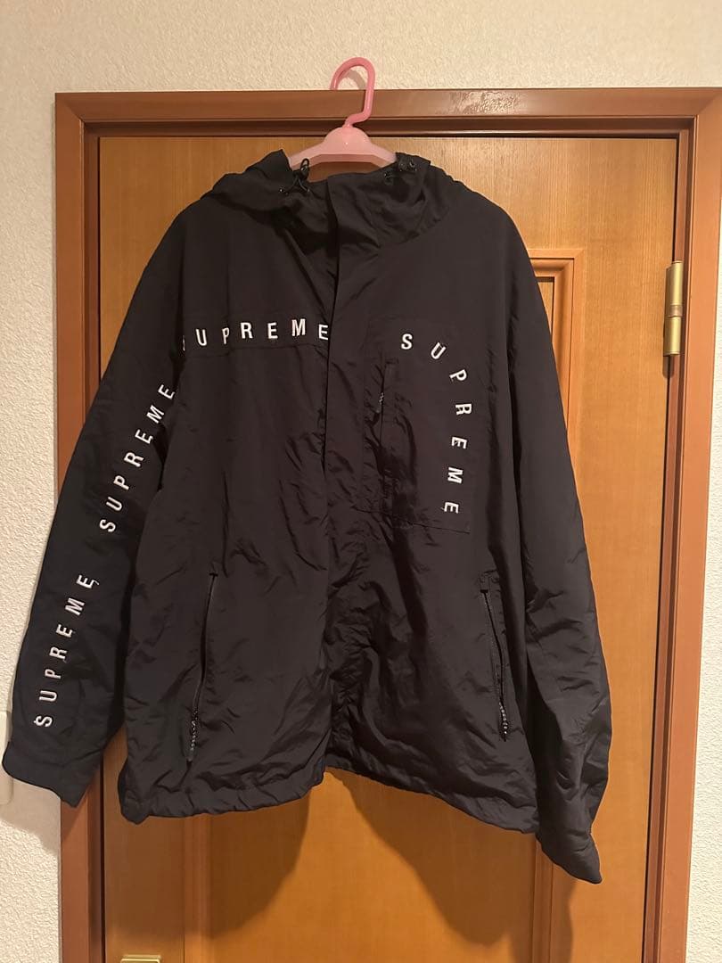 ジャケット・アウター Supreme Curve LOGOS Ripstop Jacket Black