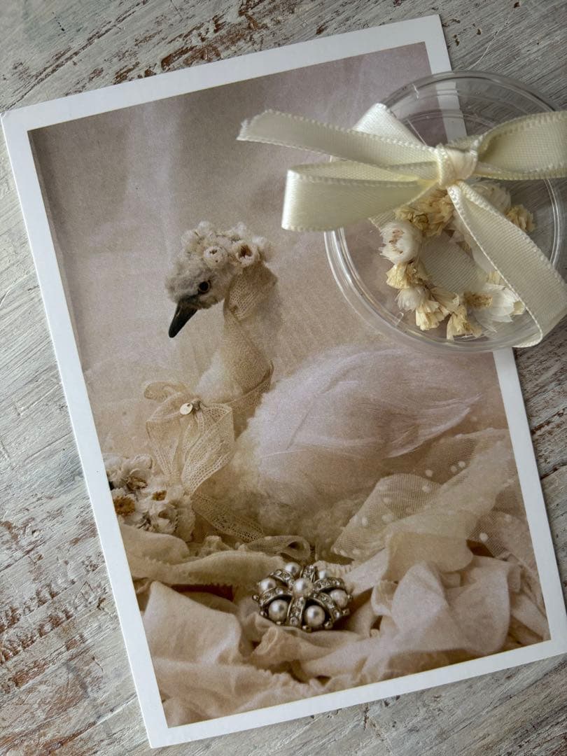 アートドール　白鳥　スワン　テディベア　ブライス好きさんにもお勧め