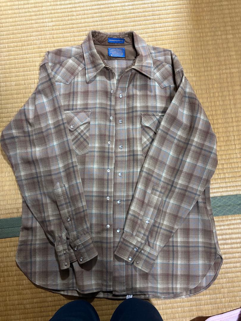 silver hairPendleton 90s usa製ウエスタンシャツ