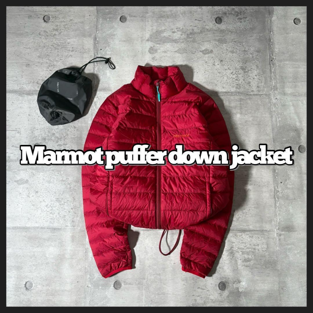 Marmot パフジャケット ダウン 短丈 ドローコード 750fill y2k