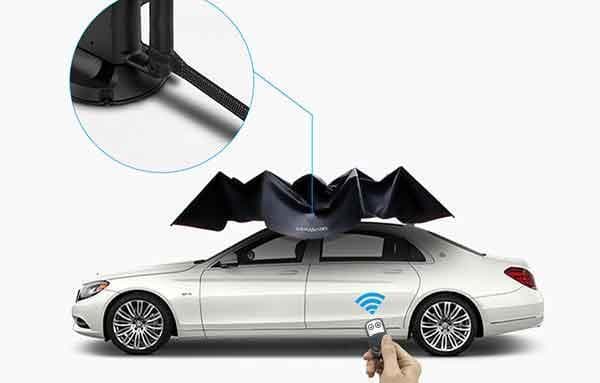 未使用品 Lanmodo 電動サンシェード 自動カーテント 四季 車用 傘型★