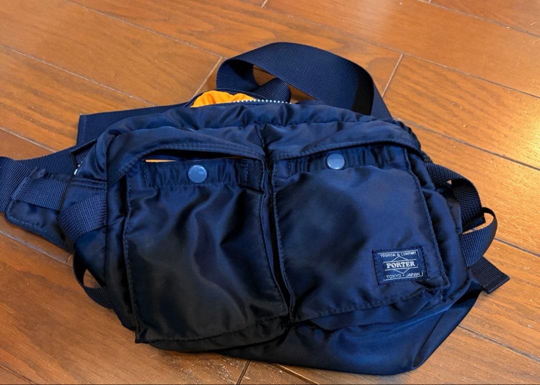 ポーター　タンカー　ウエストポーチ　黒