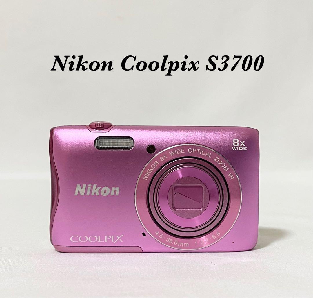 【完動品】Nikon Coolpix S3700 デジタルカメラ 動作確認済み