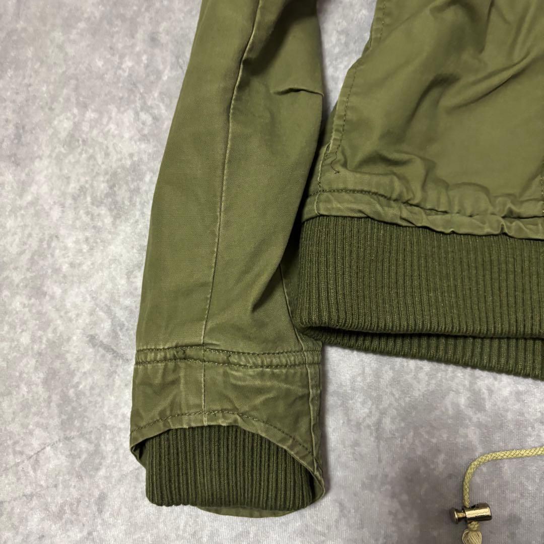 y2k00s 変形ミリタリージャケット　ネオグランジ　ギミック　リブ　ハイネック